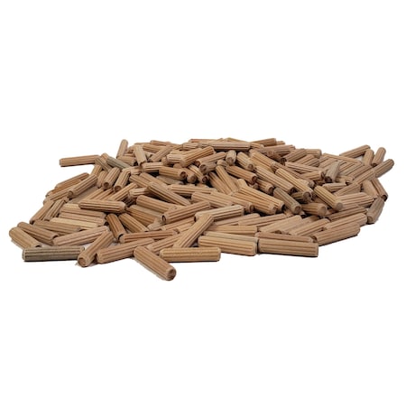 Dowel Pins 1/4, 1000pcs. Fluted, Hardwood Dowel Pins For Strong Joints